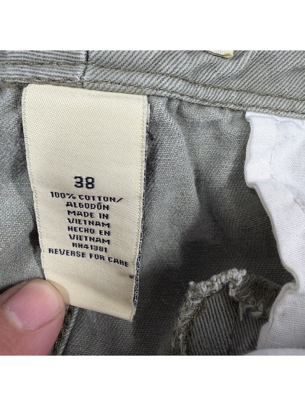 Vintage Polo Ralph Lauren Short Mens 38 Green Cargo Jeans Co Military - Picture 8 of 11